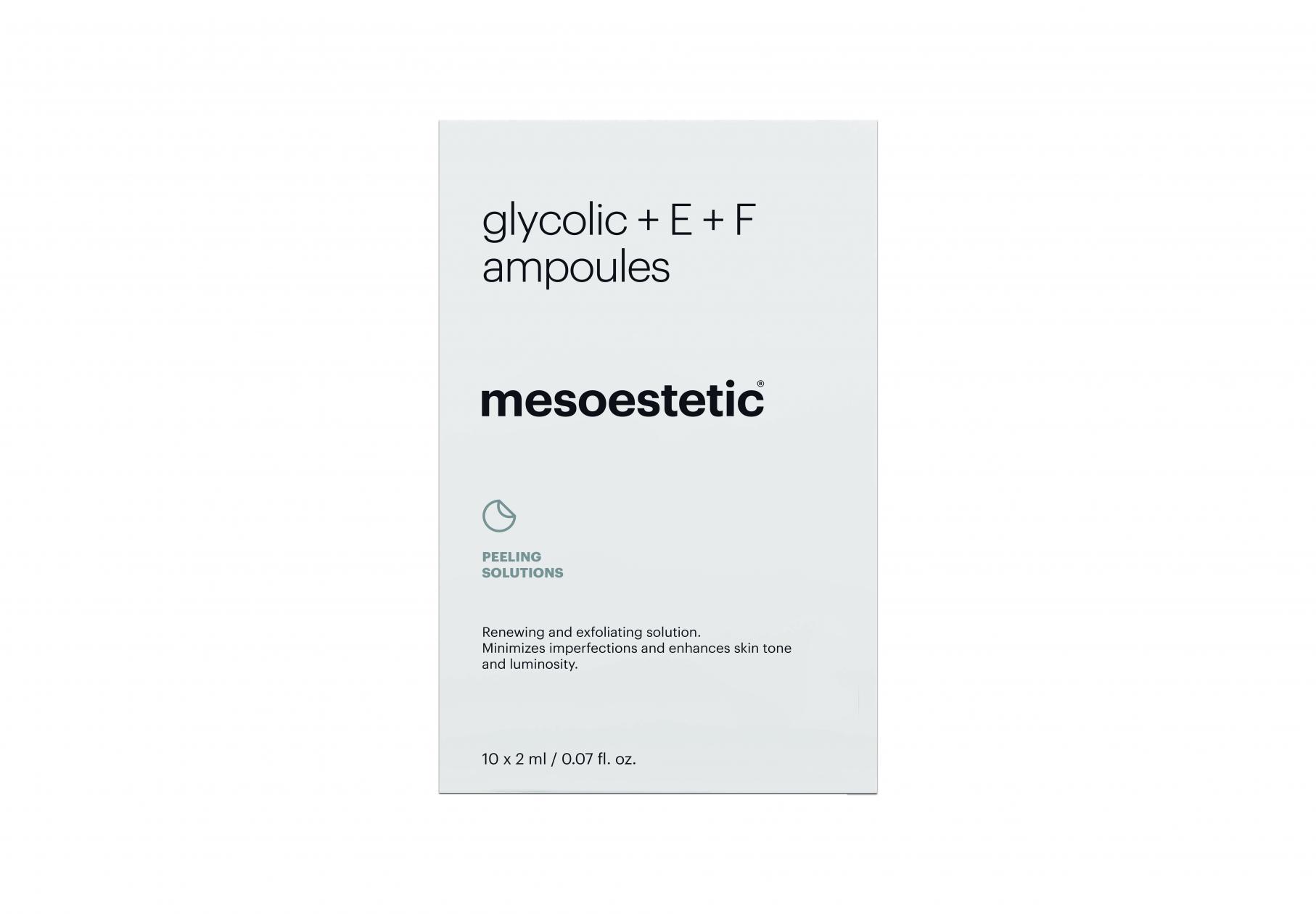 mesoestetic® glycolic + E + F ampoules - Afbeelding 3